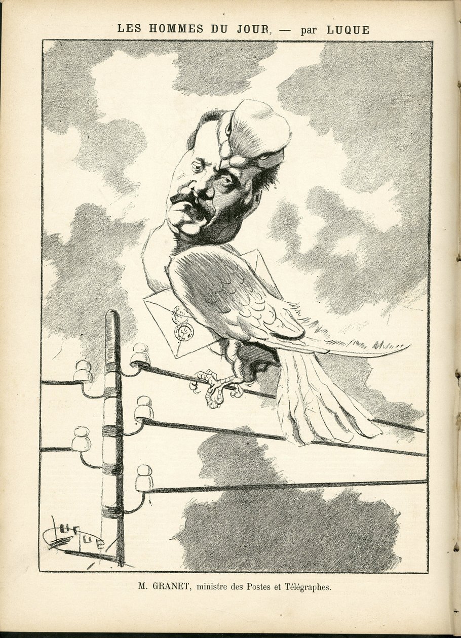 Illustration av Manuel Luque (1854-1919) i La Caricature (1880) av Manuel Luque