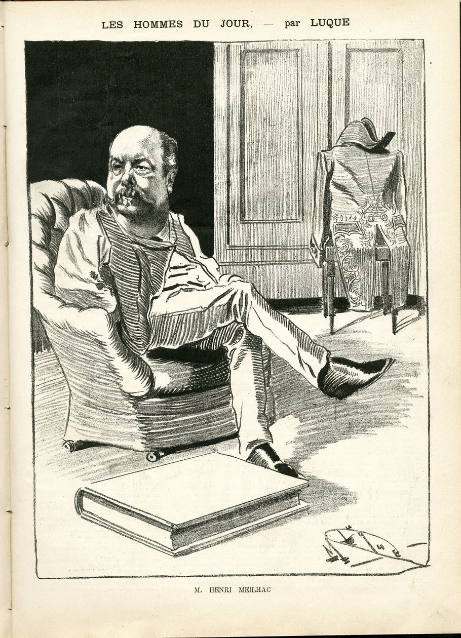 Illustration av Manuel Luque (1854-1919) i La Caricature (1880) av Manuel Luque