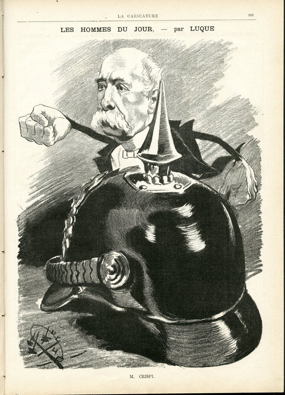 Illustration av Manuel Luque (1854-1919) i La Caricature (1880) av Manuel Luque