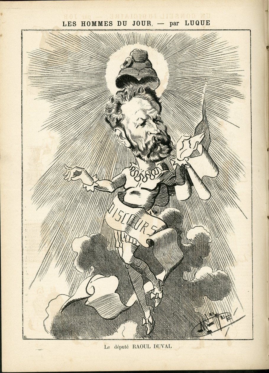 Illustration av Manuel Luque (1854-1919) i La Caricature (1880) av Manuel Luque