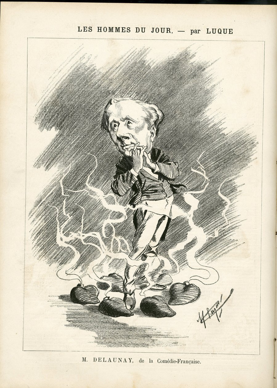 Illustration av Manuel Luque (1854-1919) för omslaget till La Caricature (1880) av Manuel Luque