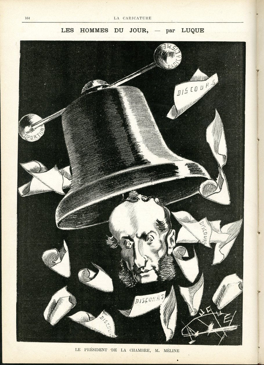 Illustration av Manuel Luque (1854-1919) i La Caricature (1880) av Manuel Luque