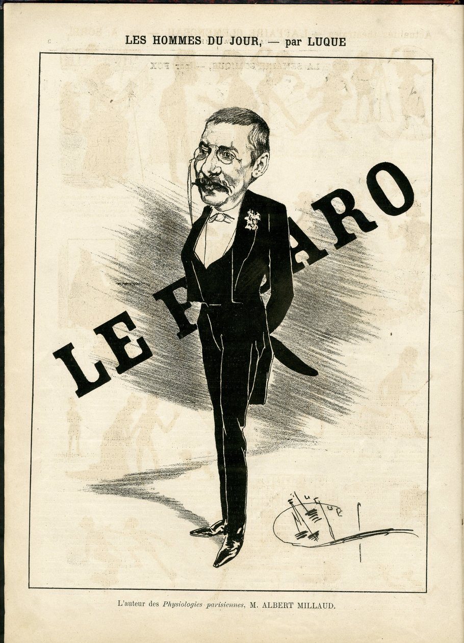 Illustration av Manuel Luque (1854-1919) i La Caricature (1880) av Manuel Luque
