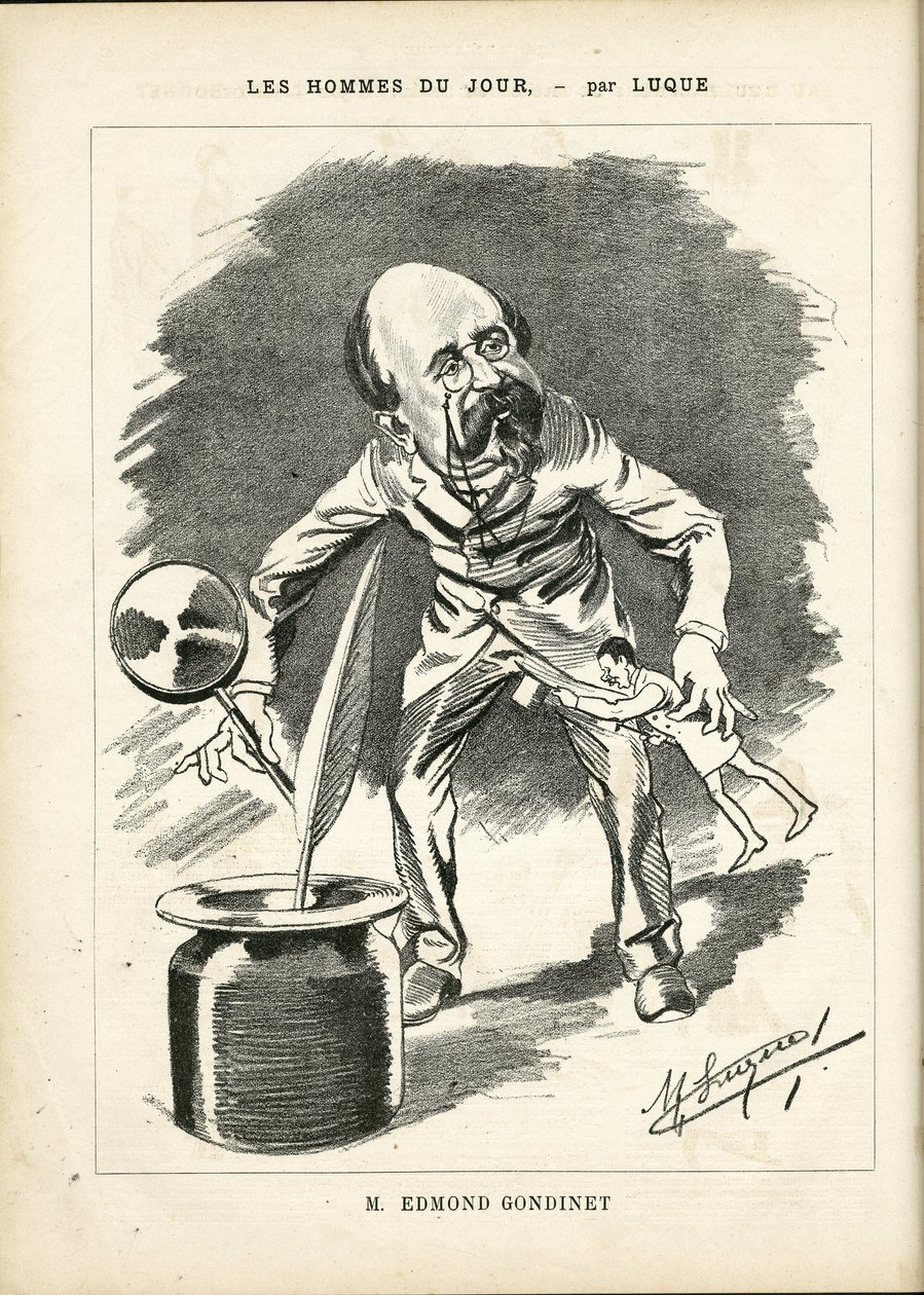 Illustration av Manuel Luque (1854-1919) i La Caricature (1880) av Manuel Luque