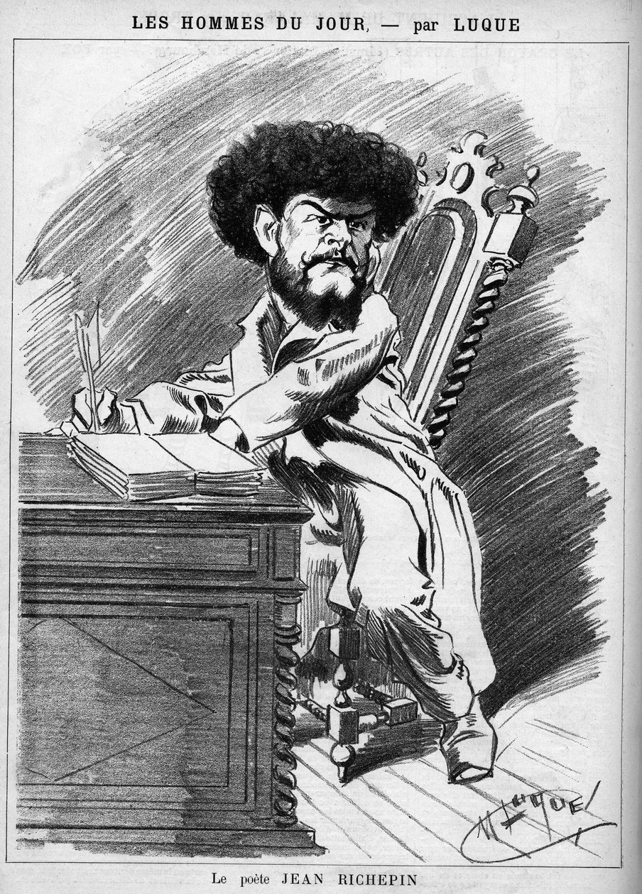 Jean Richepin (1849-1926), fransk författare. av Manuel Luque