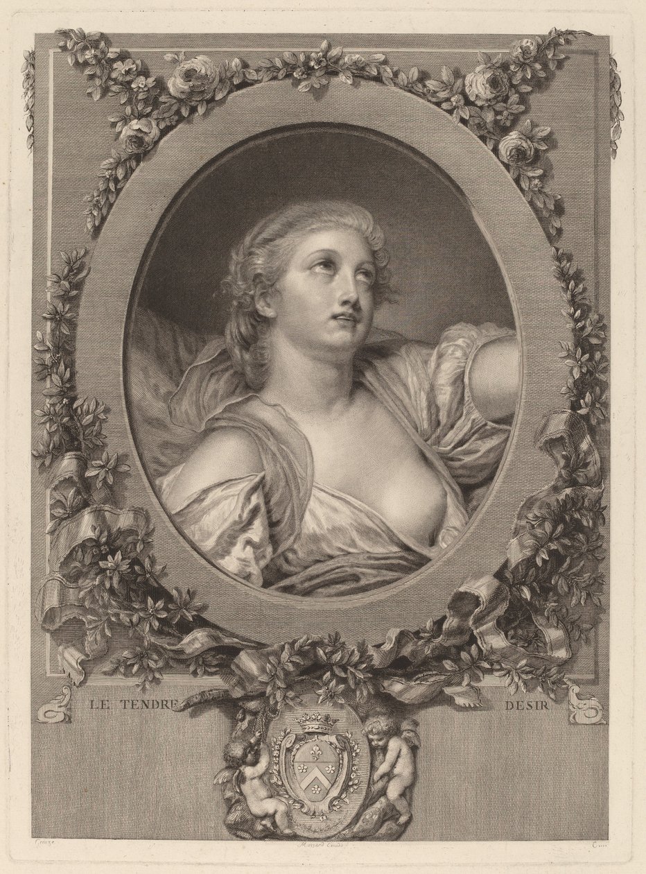 Anbud av Manuel Salvador Carmona after Jean Baptiste Greuze