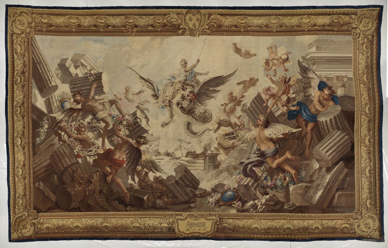 Förstörelsen av Armidas palats av Manufacture Royale des Gobelins