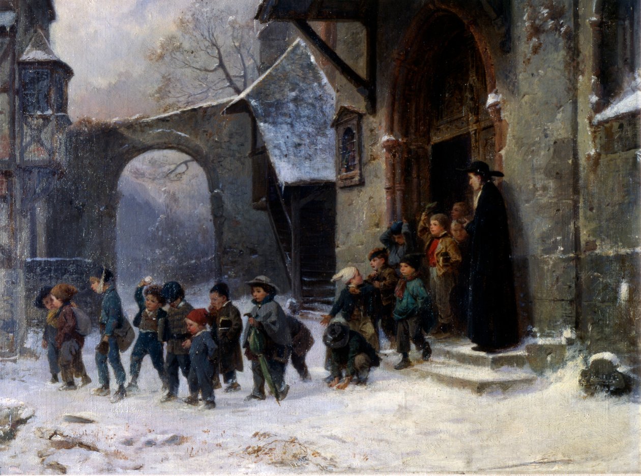 Barn som lämnar skolan av Marc Louis Benjamin Vautier