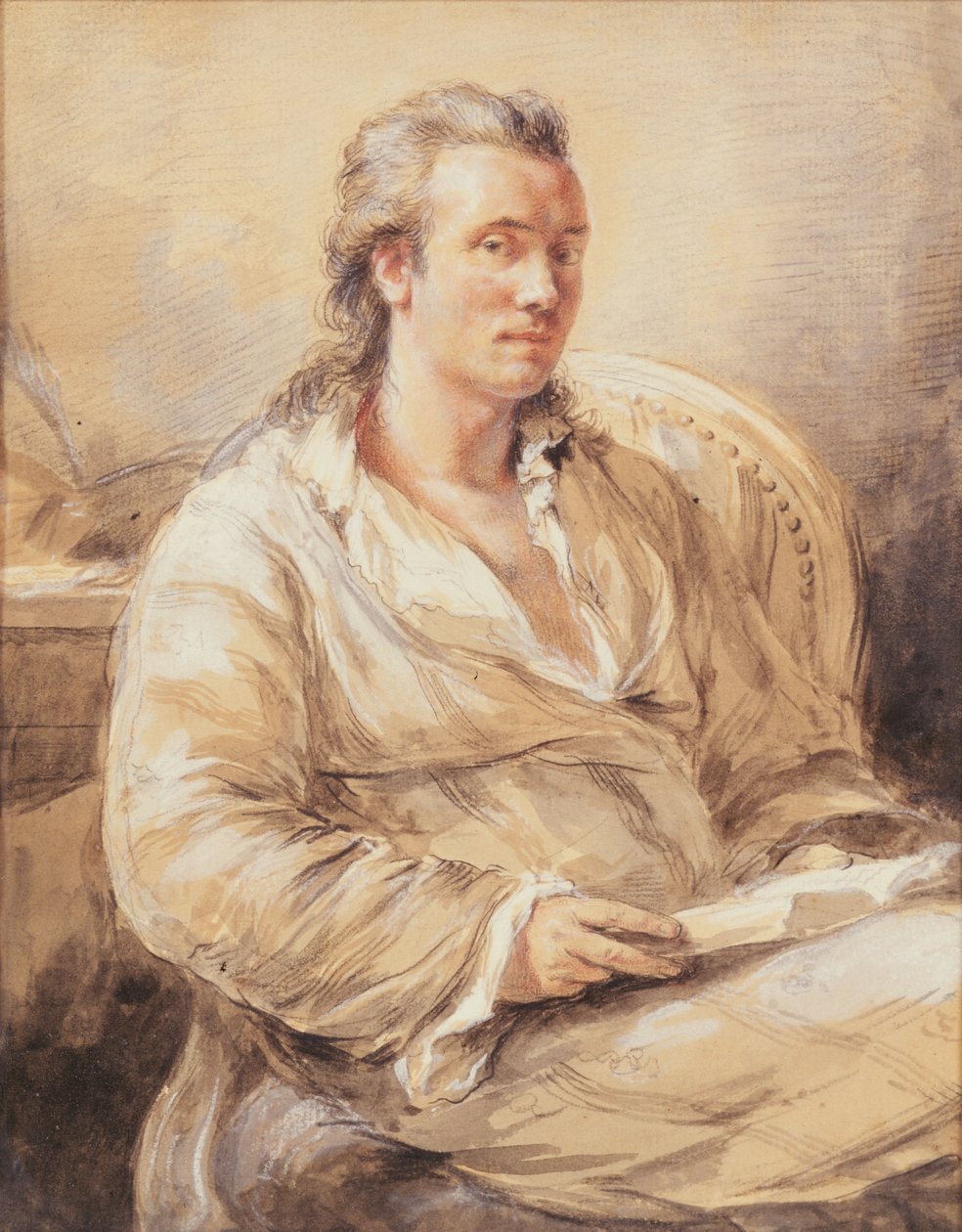Självporträtt av Marc Theodore Bourrit