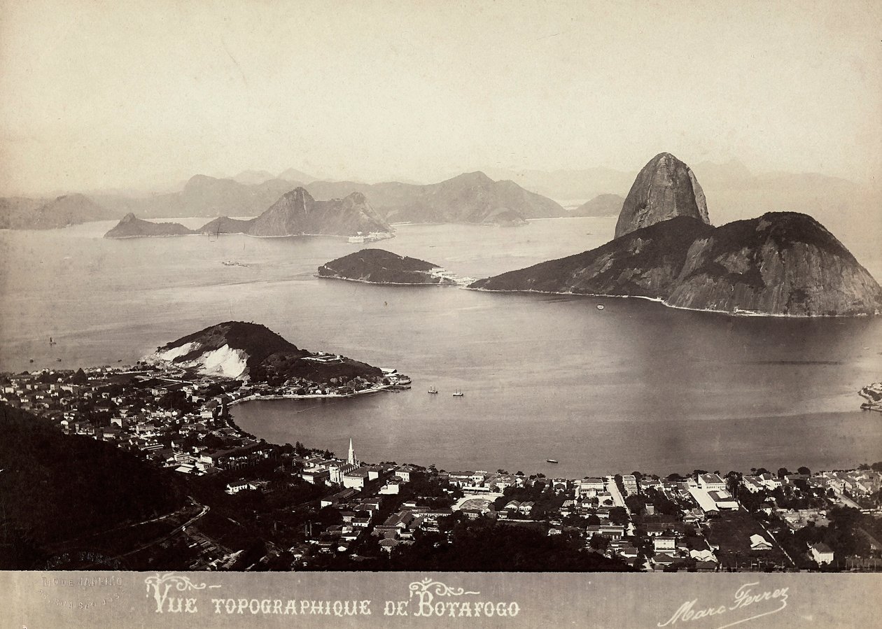 Utsikt över Botafogo, Brasilien av Marc Ferrez