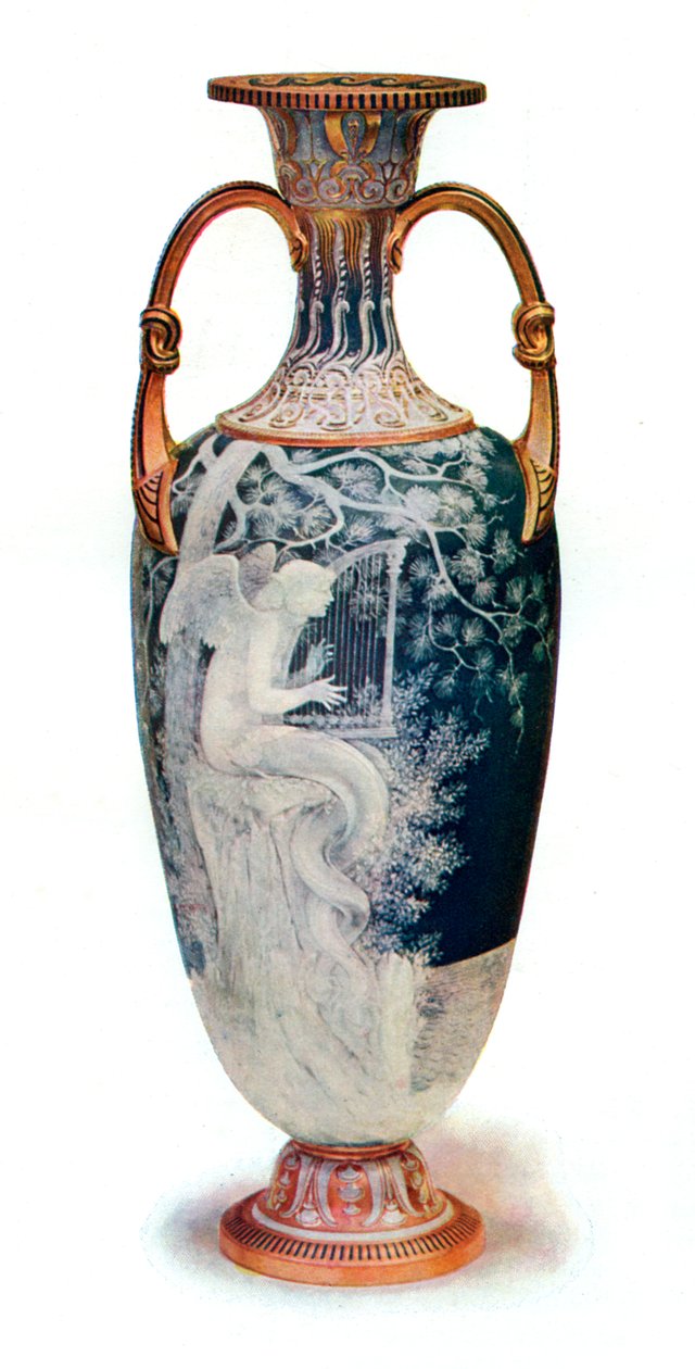 The Siren, Minton Vase av Marc-Louis-Emmanuel Solon, 1904. av Marc Louis Emmanuel Solon