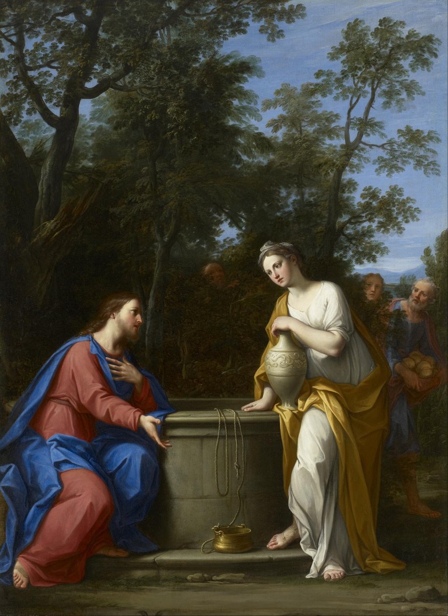 Christ and the Woman of Samaria  av Marcantonio Franceschini