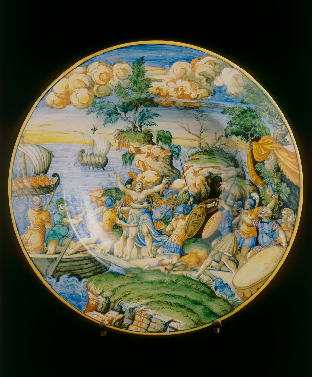 Rape of Elena, tallrik tillskriven Marcantonio Raimondi konserverad i Museo Nazionale del Bargello, Florens av Marcantonio (attr.to) Raimondi