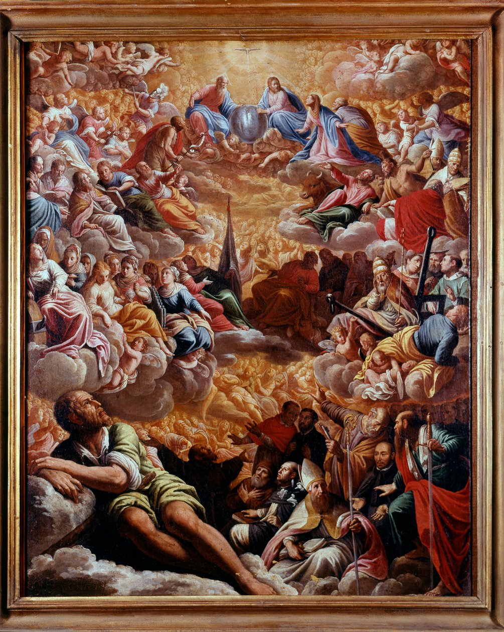 Paradiset - Målning av Marcantonio Bassetti (1588-1630), olja på duk 78X61 CM - Neapel Museo di Capodimonte av Marcantonio Bassetti