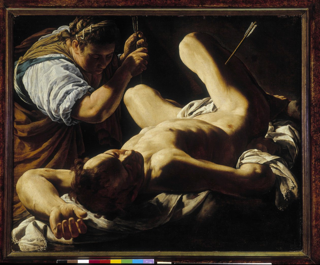 San Sebastian heals av Irene av Marcantonio Bassetti