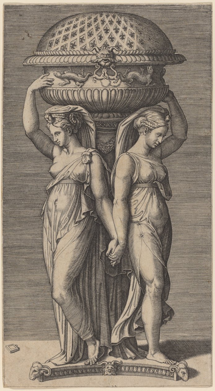 En rökelsekar av Marcantonio Raimondi
