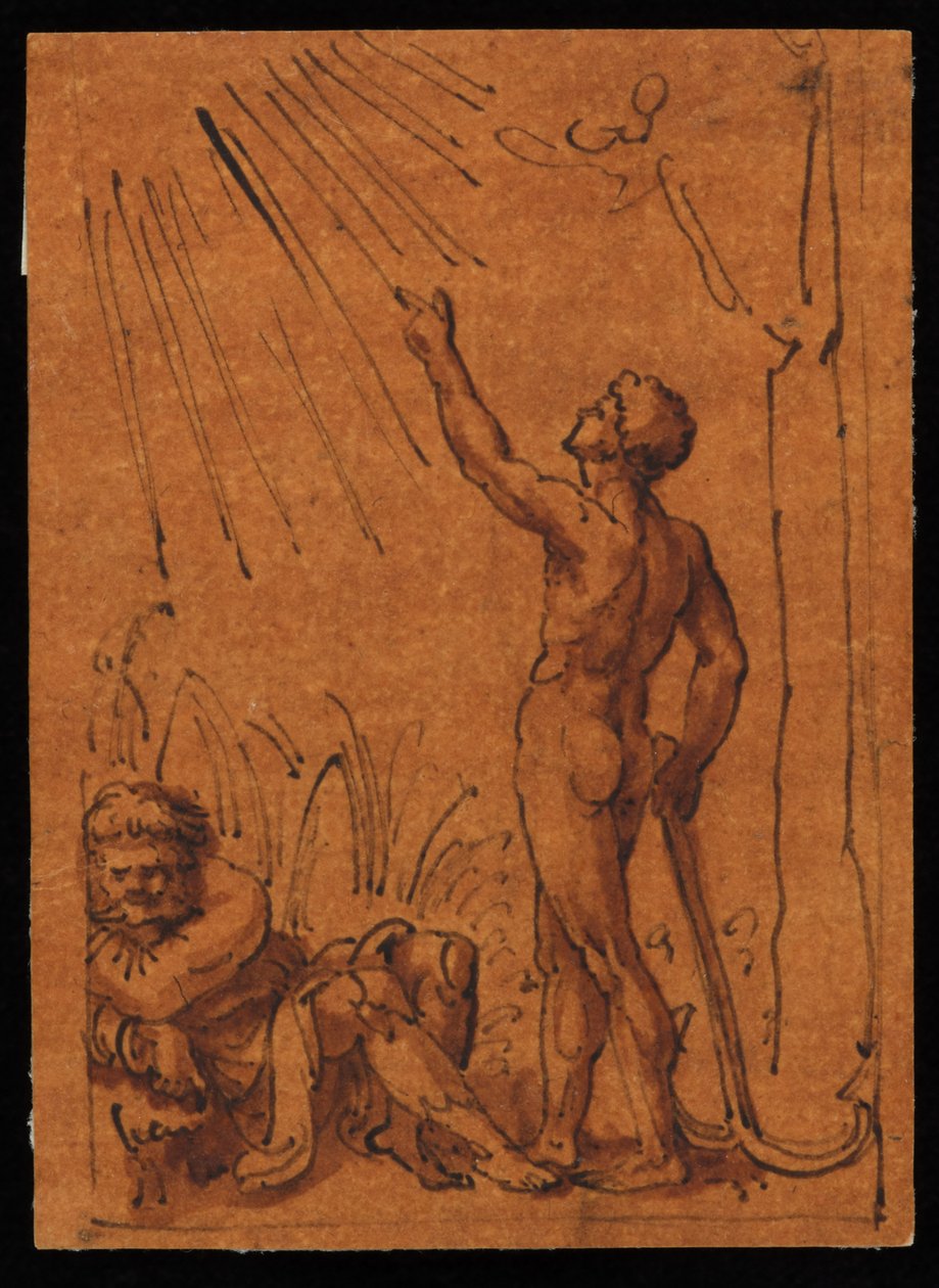 Allegori om solen och jorden av Marcantonio Raimondi