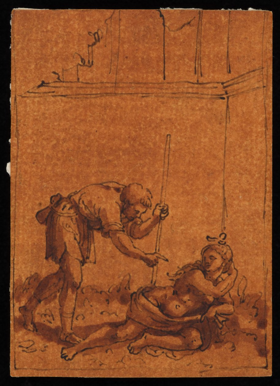 Cymon och Iphigenia av Marcantonio Raimondi