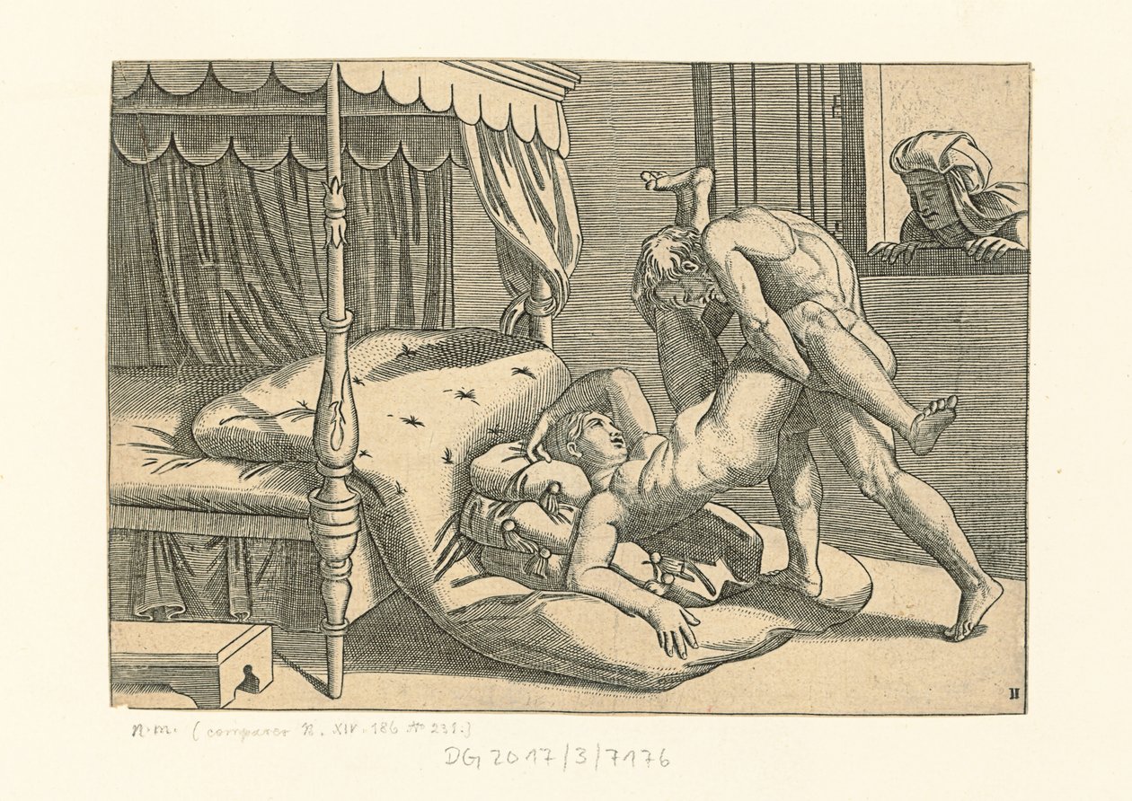 Jag Modi. Position 9, 1530-1540. av Marcantonio, Raimondi