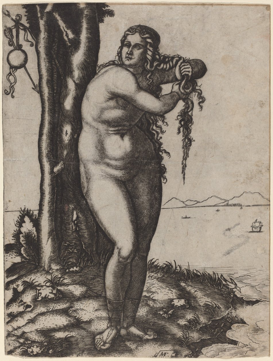 Venus födelse av Marcantonio Raimondi