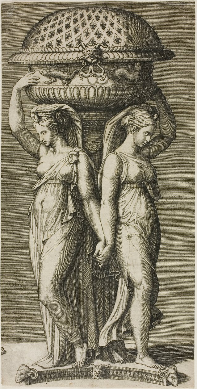 Rökelsebrännaren av Marcantonio Raimondi