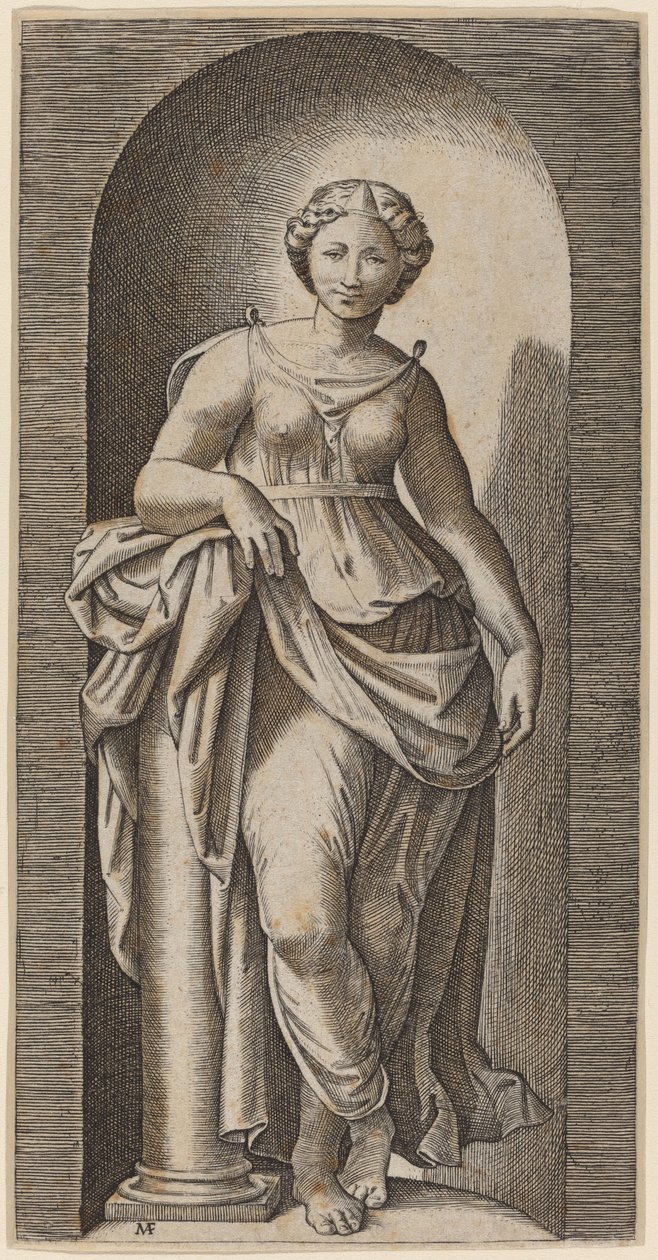 Mod av Marcantonio Raimondi after Raphael