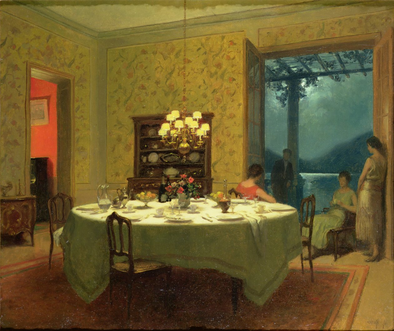 Inredning med tebord av Marcel Rieder