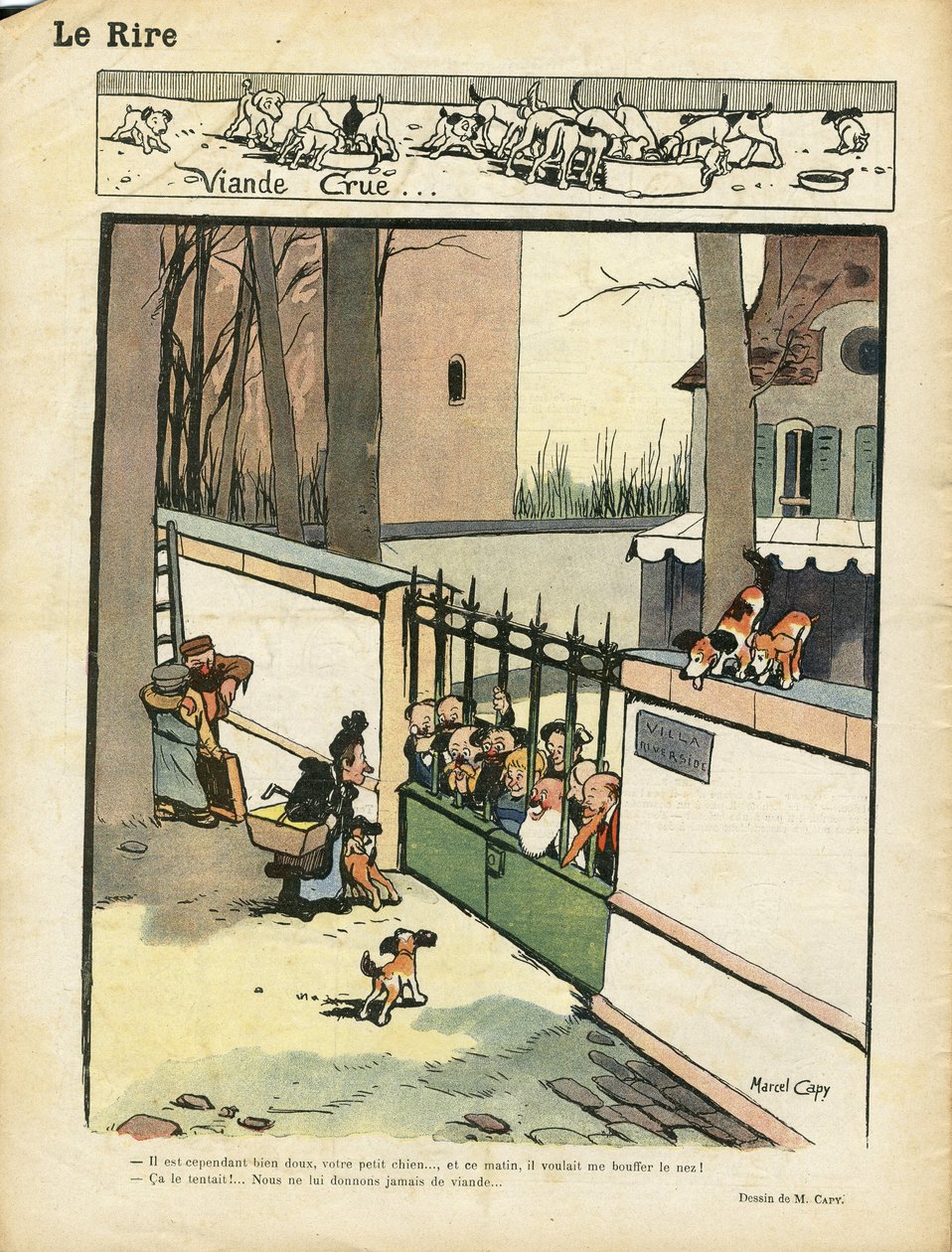 Illustration av Marcel Capy (1865-1941) i Le Lire av Marcel Amable O.L. Capy