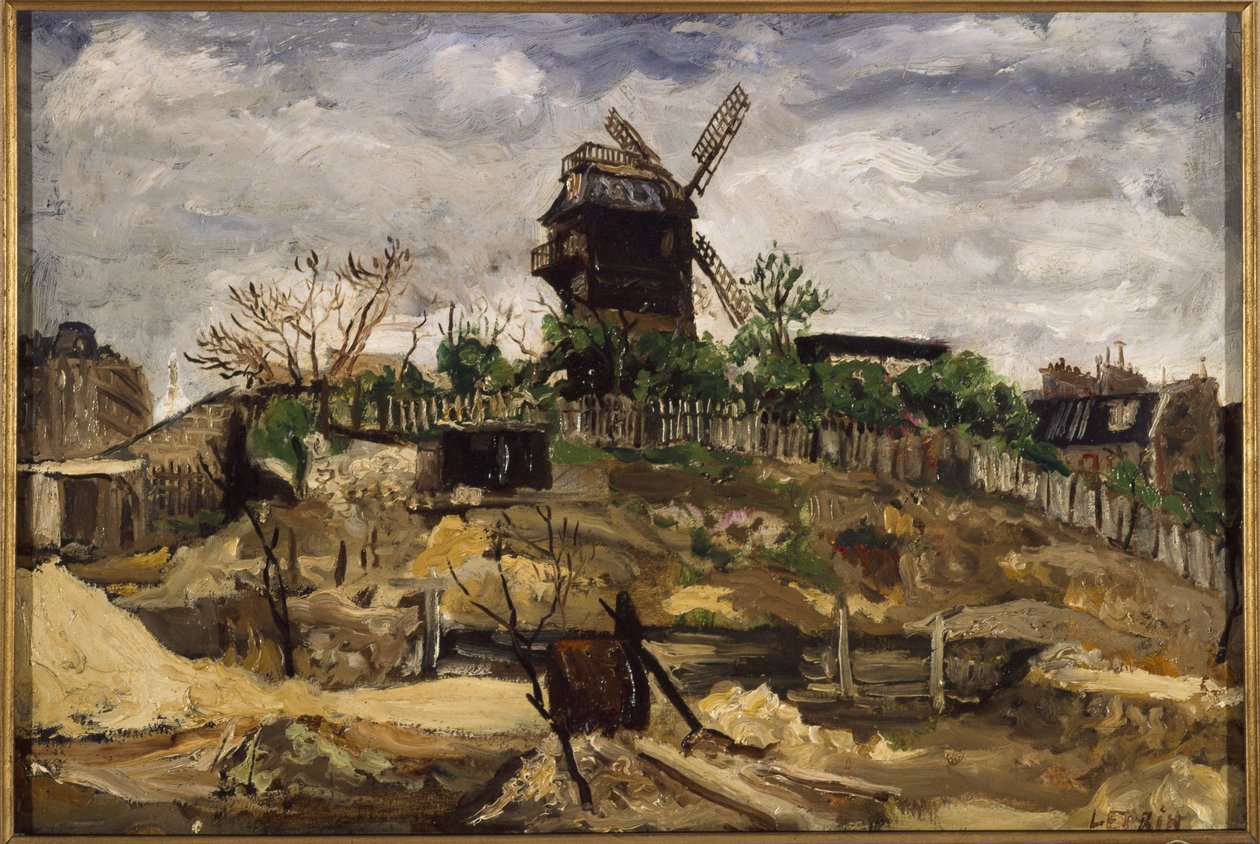 Moulin de la Galette, cirka 1920 (olja) av Marcel Leprin
