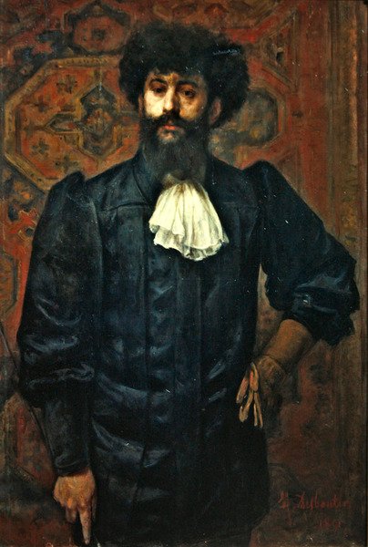 Porträtt av Joseph Peladen, 1891 av Marcellin Gilbert Desboutin