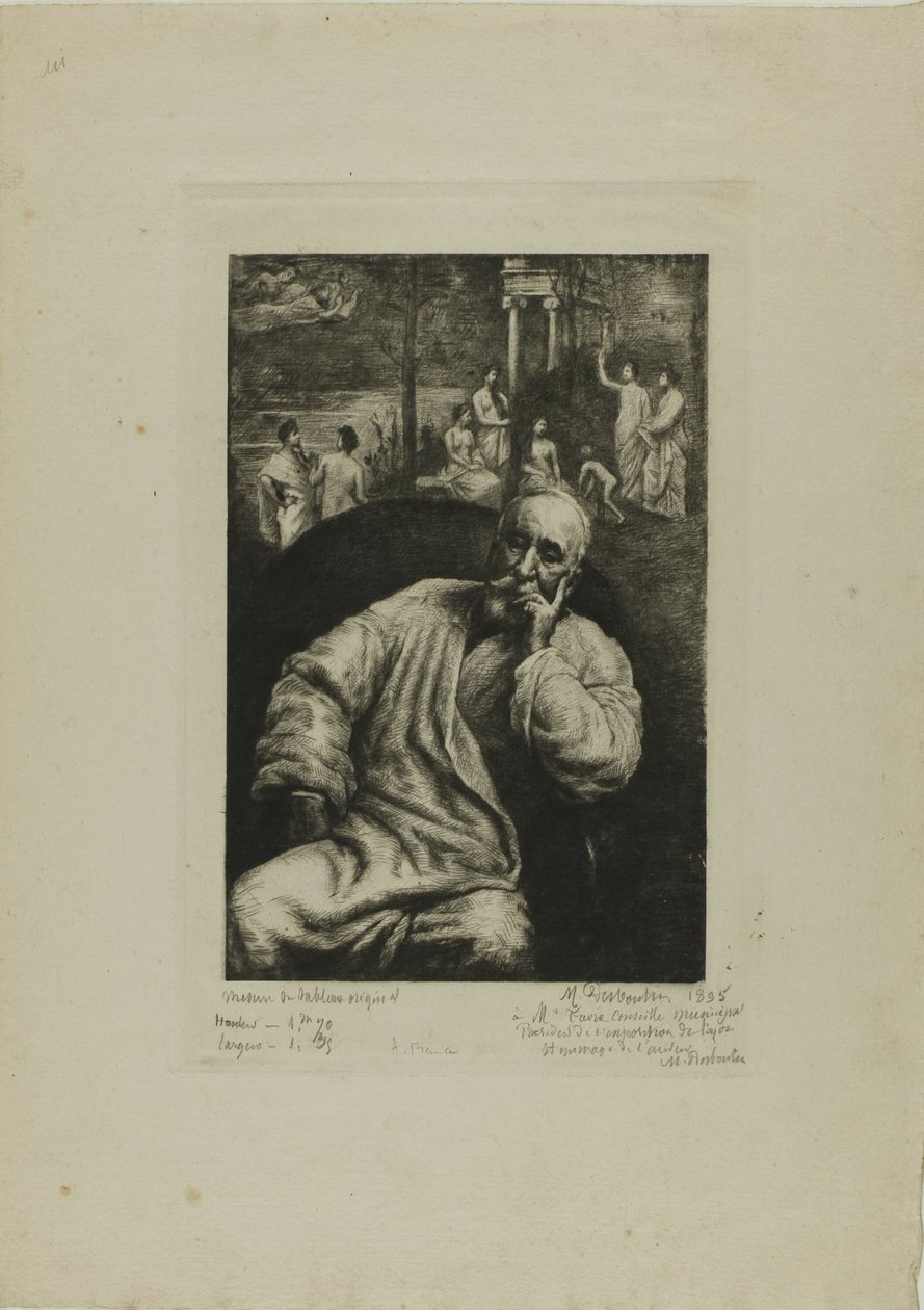 Pierre Puvis de Chavannes, Porträtt och komposition av Marcellin Gilbert Desboutin