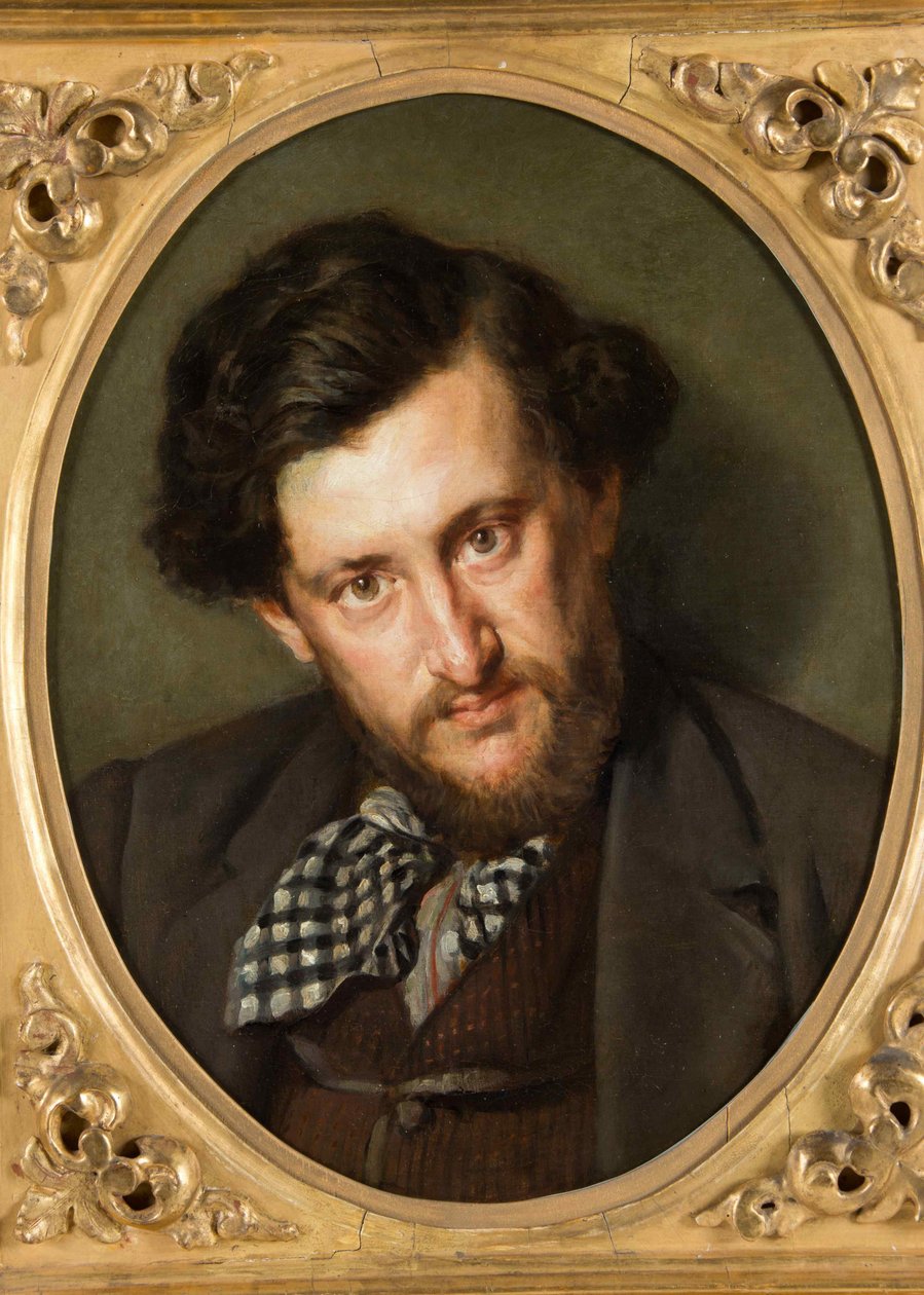 Porträtt av Georges Lafenestre 1837-1919, 1865. av Marcellin Gilbert Desboutin
