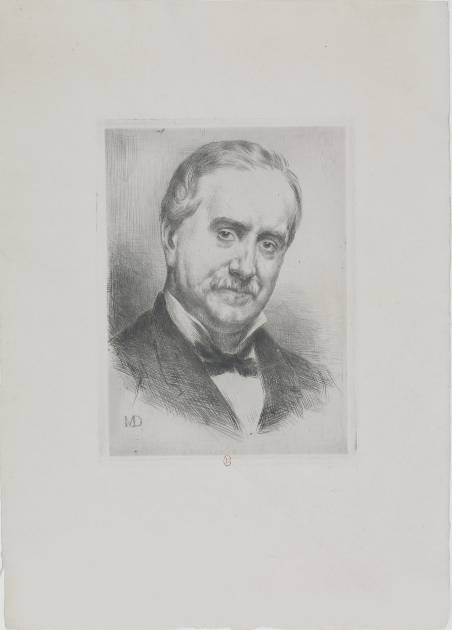 Porträtt av Paul Durand-Ruel 1831-1922, 1882. av Marcellin Gilbert Desboutin