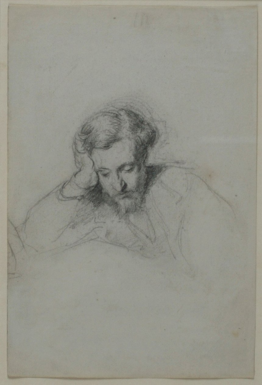 Porträtt av poeten Heinrich Heine 1797-1856, 1853 av Marcellin Gilbert Desboutins