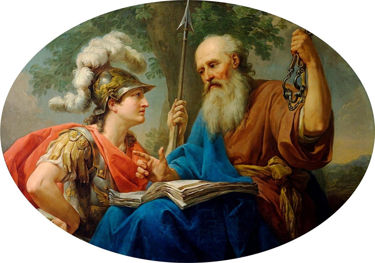  Alcibiades Being Taught by Socratesn av Marcello Bacciarelli
