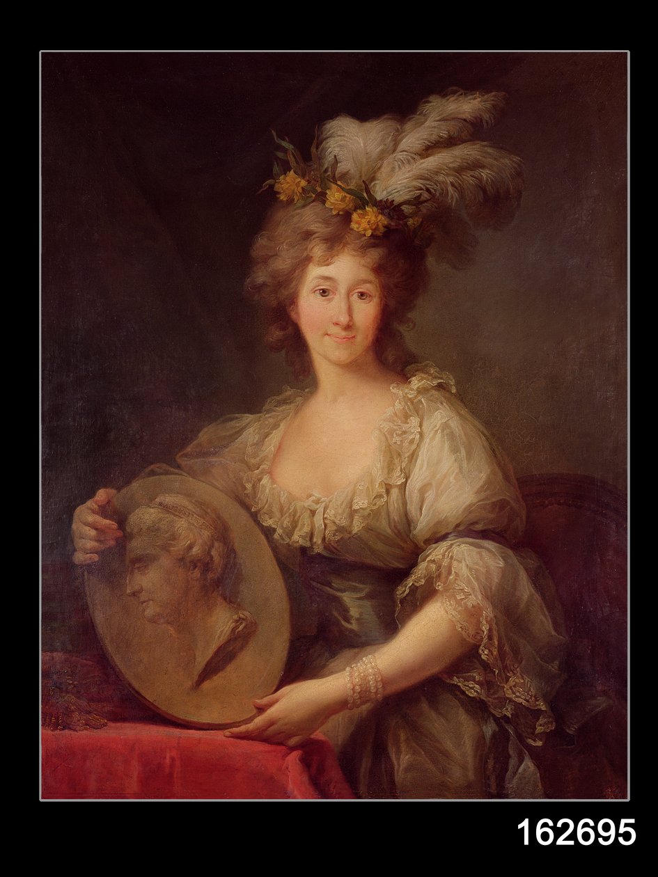 Porträtt av Anne Biron (1750-1850) prinsessan av Kurland, ca 1795 av Marcello Bacciarelli