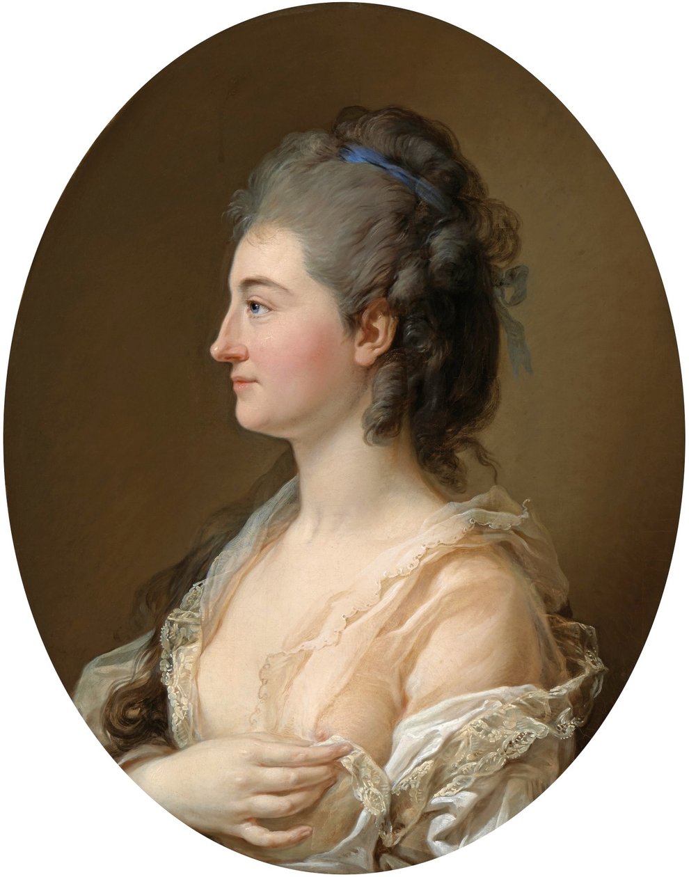 Porträtt av Catherina Gattai Tomatis (Thomatis). av Marcello Bacciarelli