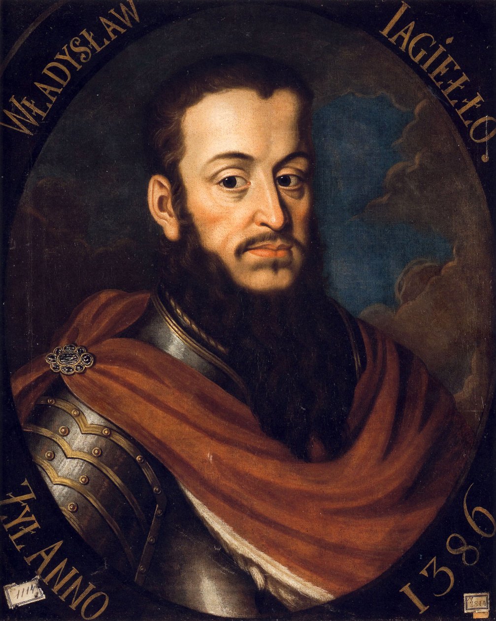 Porträtt av kung Wladyslaw II. Jagiello, 1790 av Marcello Bacciarelli