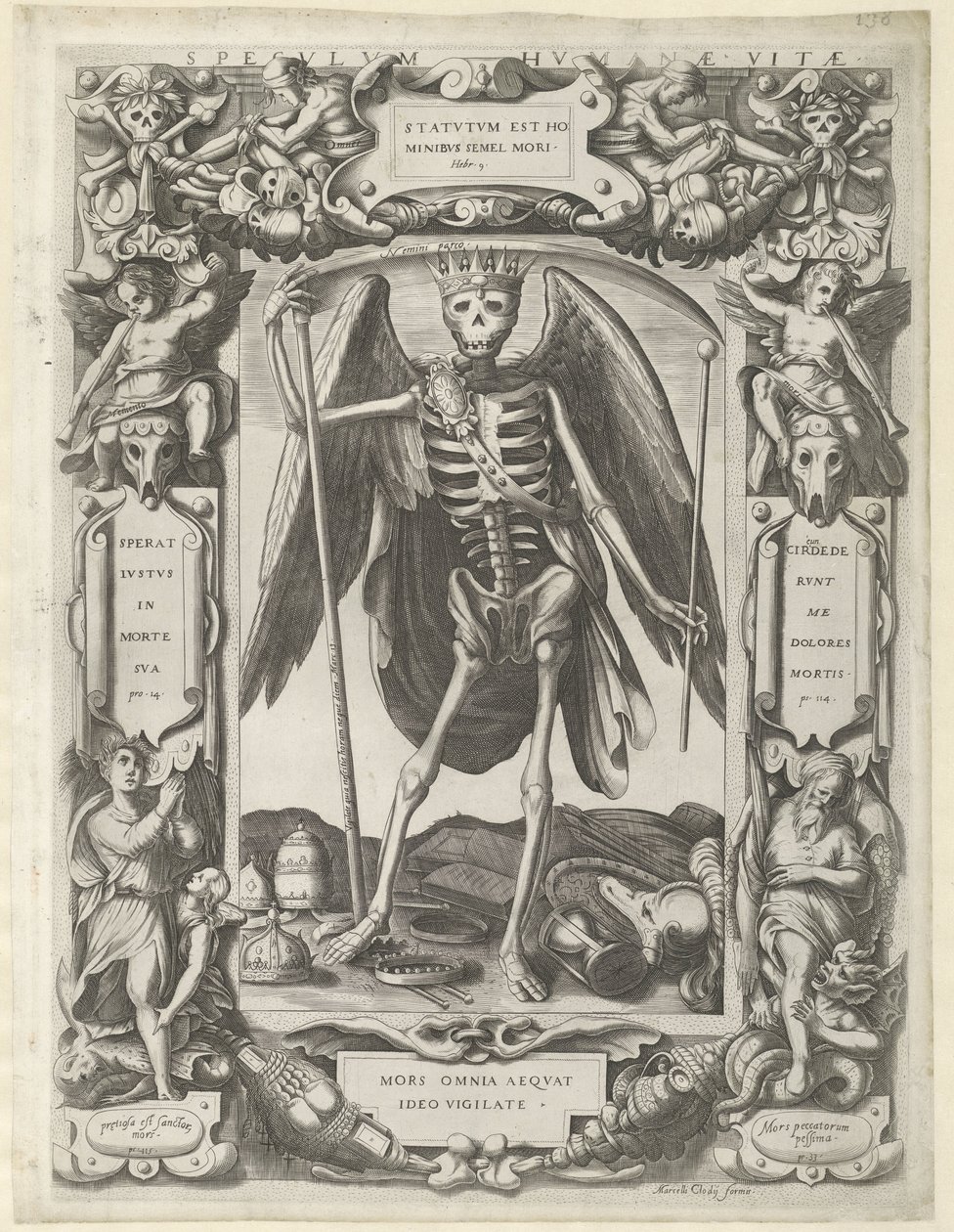 Människolivets spegel Speculum Humanae Vitae (titel på objekt) av Marcello Clodio