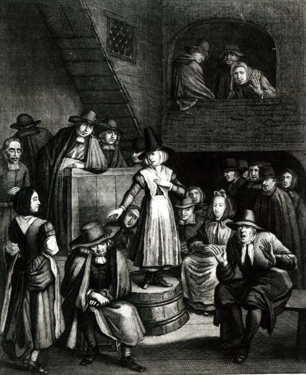 Kväkarmöte, 1699 av Marcellus or Marcel Lauron