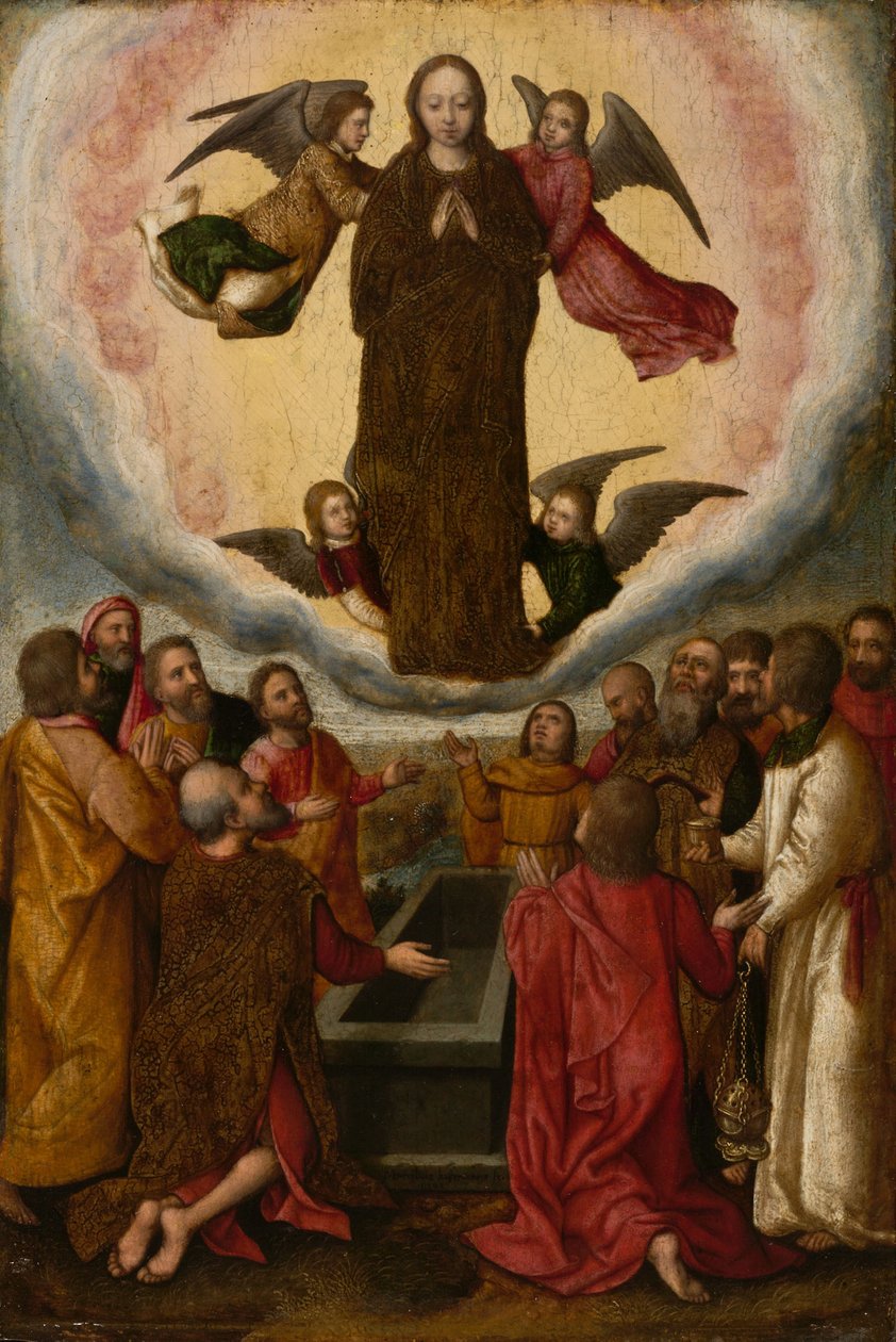 Assumption of the Virgin (olja på pannå) av Marcellus Coffermans
