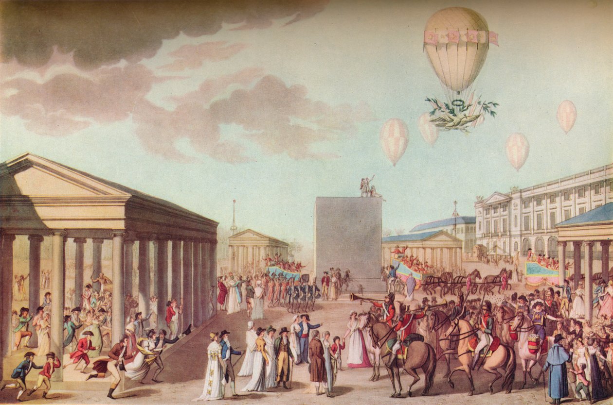 "Fete Du Sacre och kröning av deras kejserliga majestäter", c1804 av Marchand