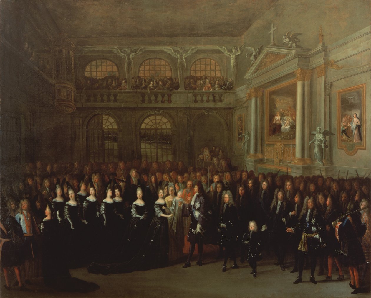 Ludvig XVI döpte en Pisani av Marchant