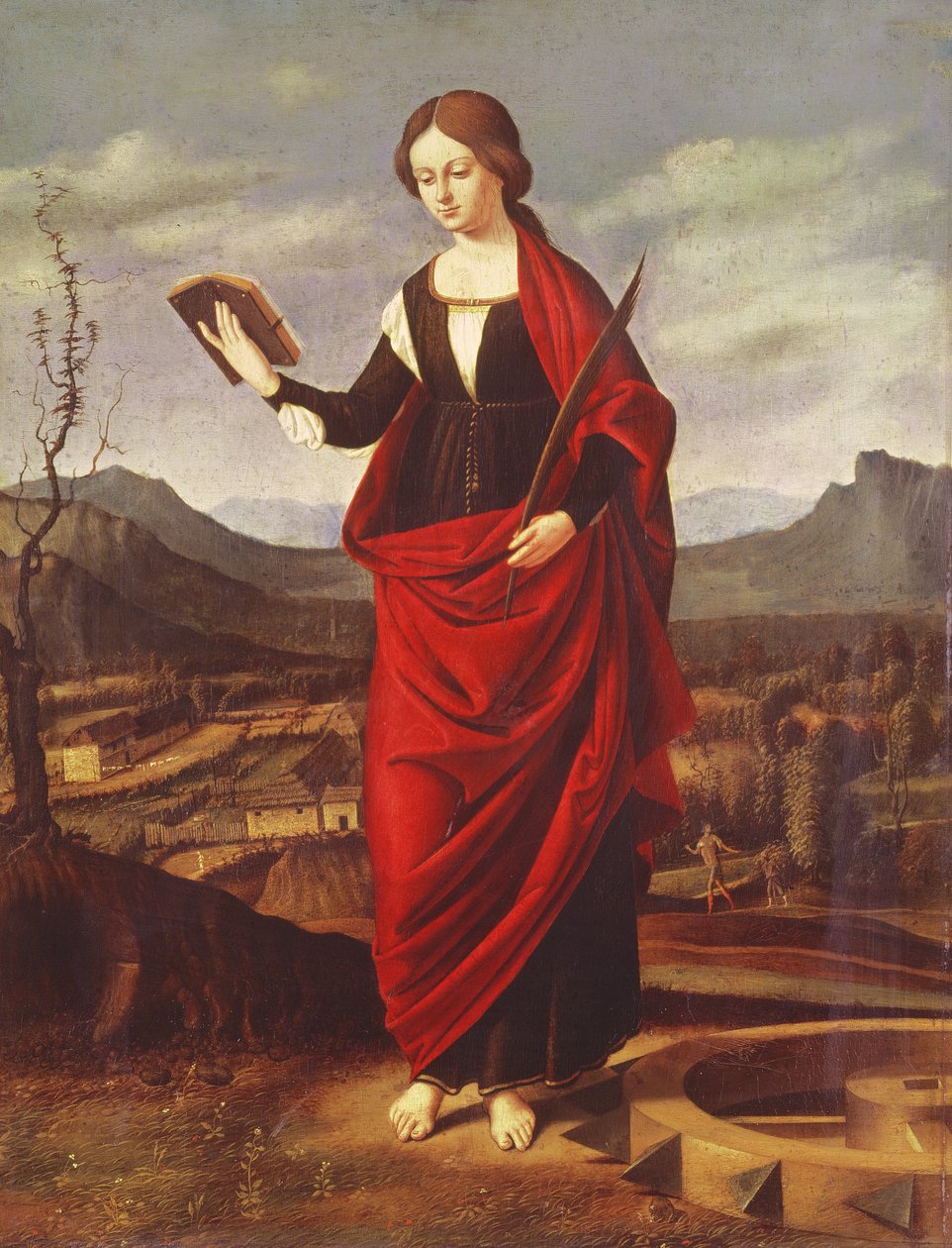 St. Katarina av Alexandria av Marco Basaiti