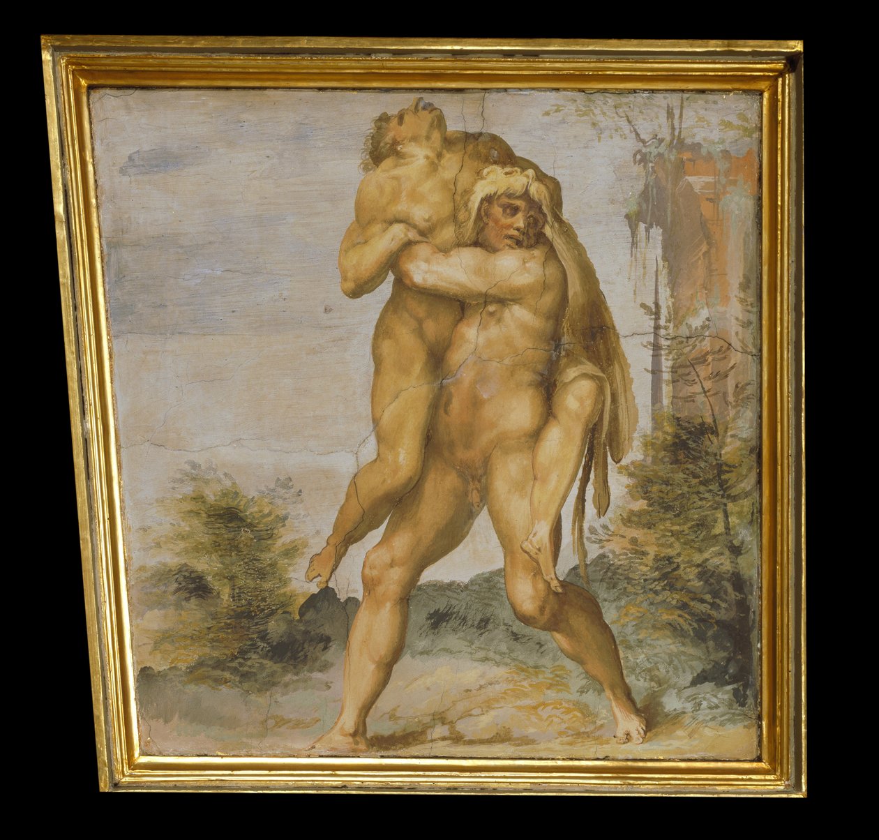 Hercules suffocates Antaeus av Marco Marchetti from Faenza