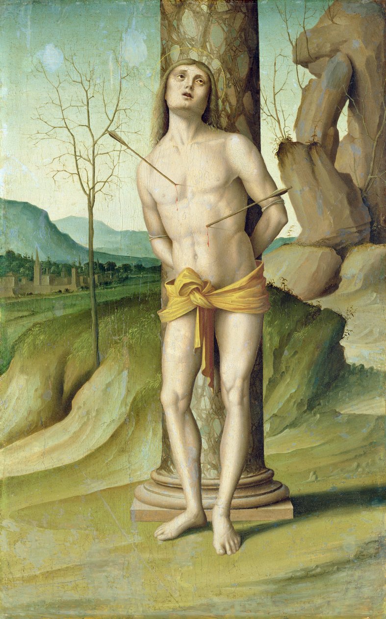 St Sebastian av Marco Palmezzano