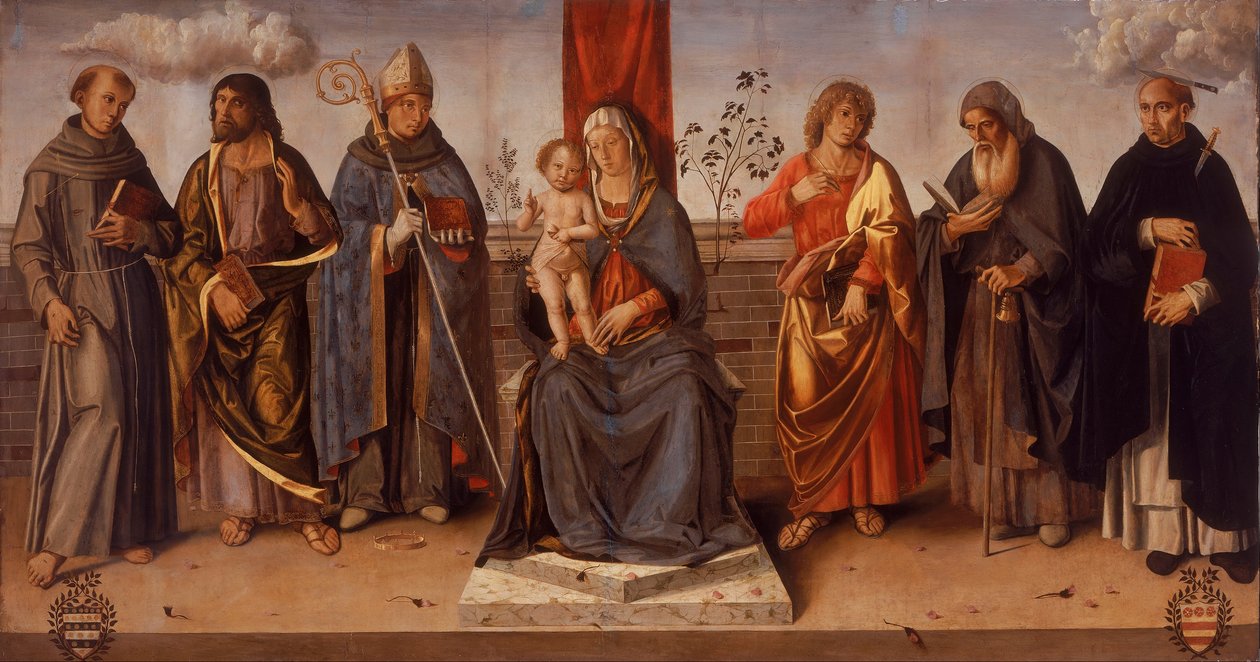 Virgin and Child with Saints av Marco Palmezzano