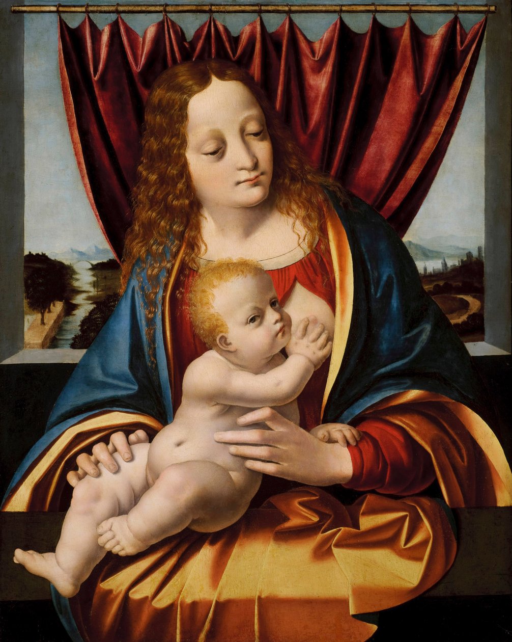 Madonna and Child  av Marco dOggiono