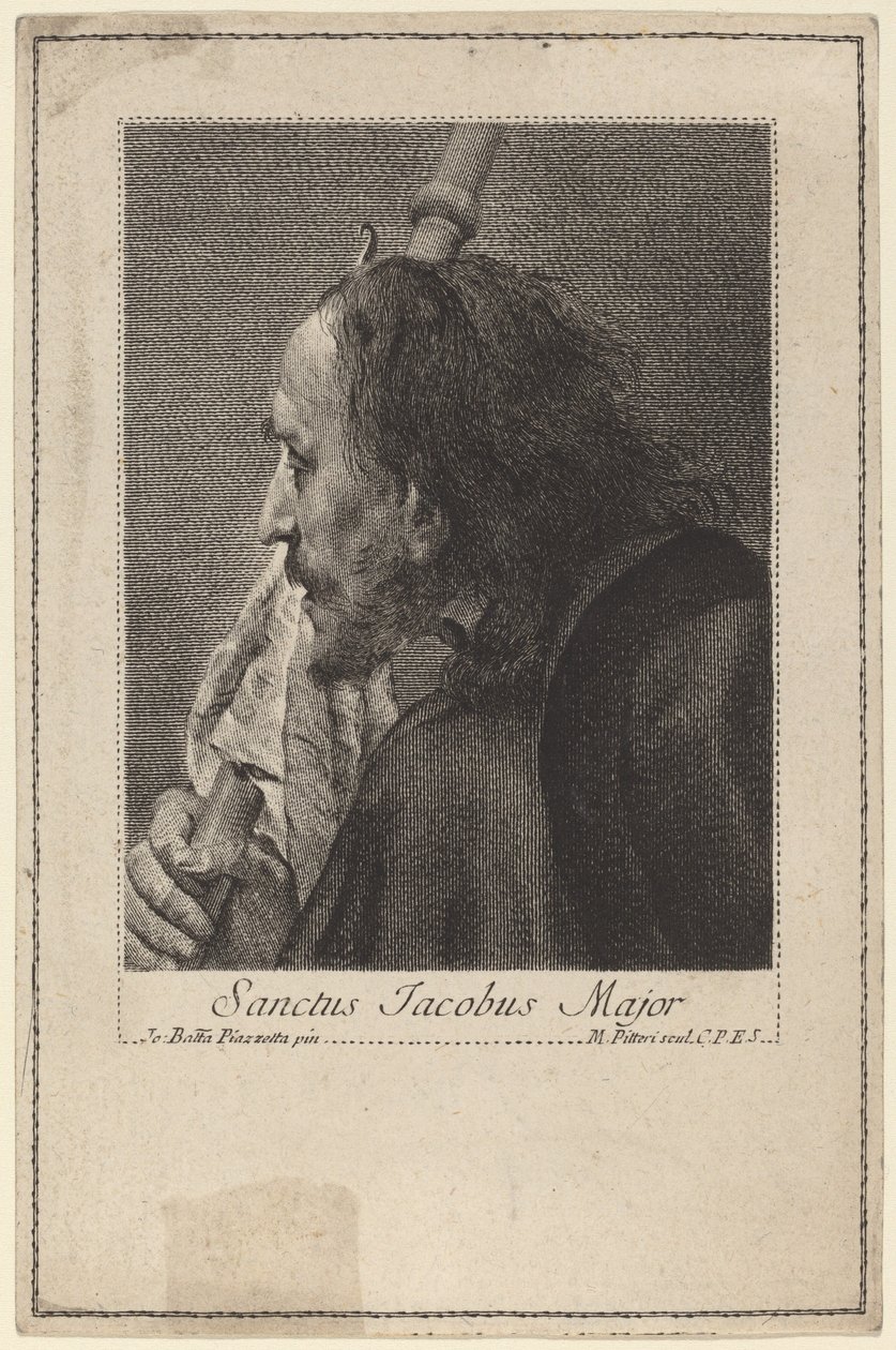 Sankt Jakob majoren av Marco Alvise Pitteri after Giovanni Battista Piazzetta