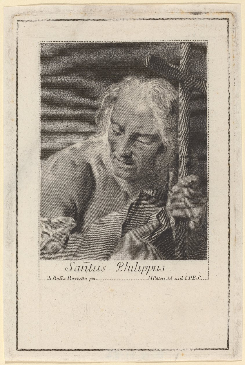 Sankt Filip av Marco Alvise Pitteri after Giovanni Battista Piazzetta